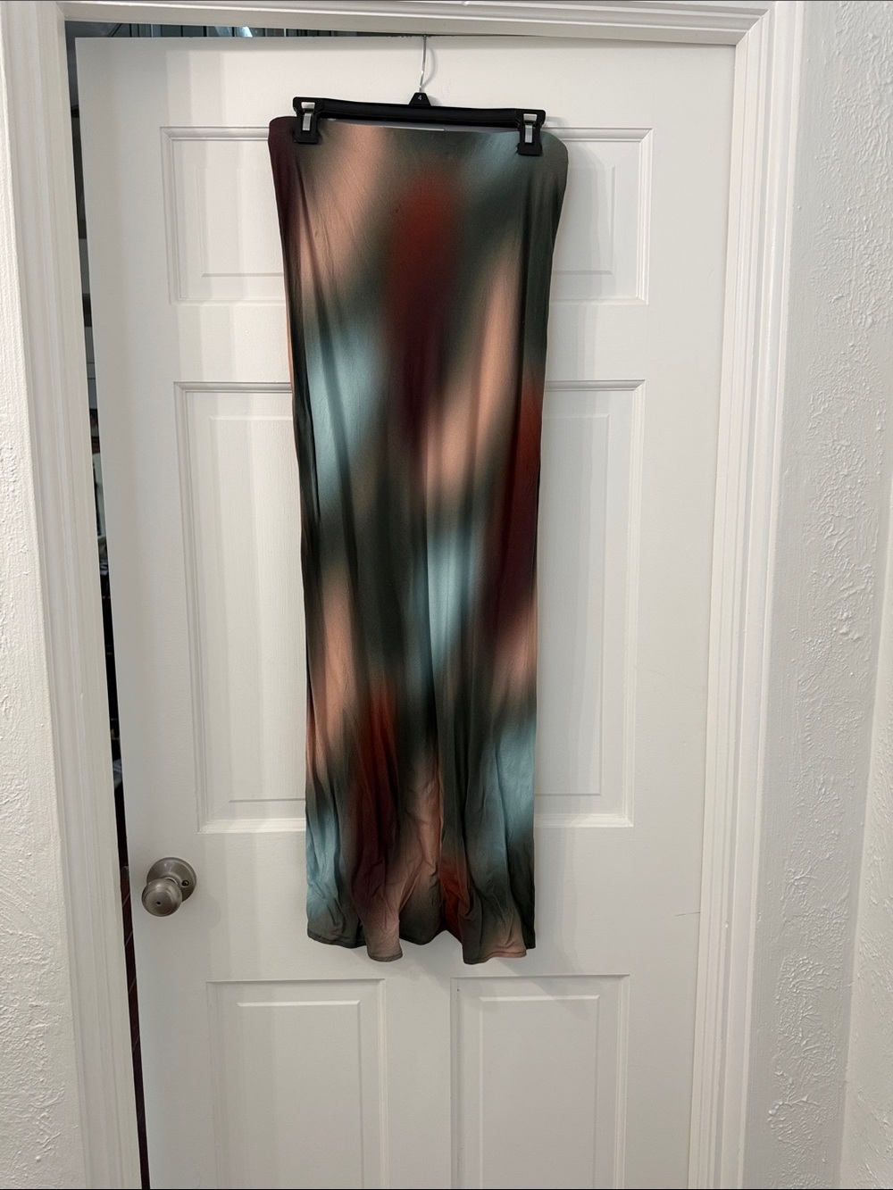 LNA Beni Tie Dye Ombre Maxi Skirt
